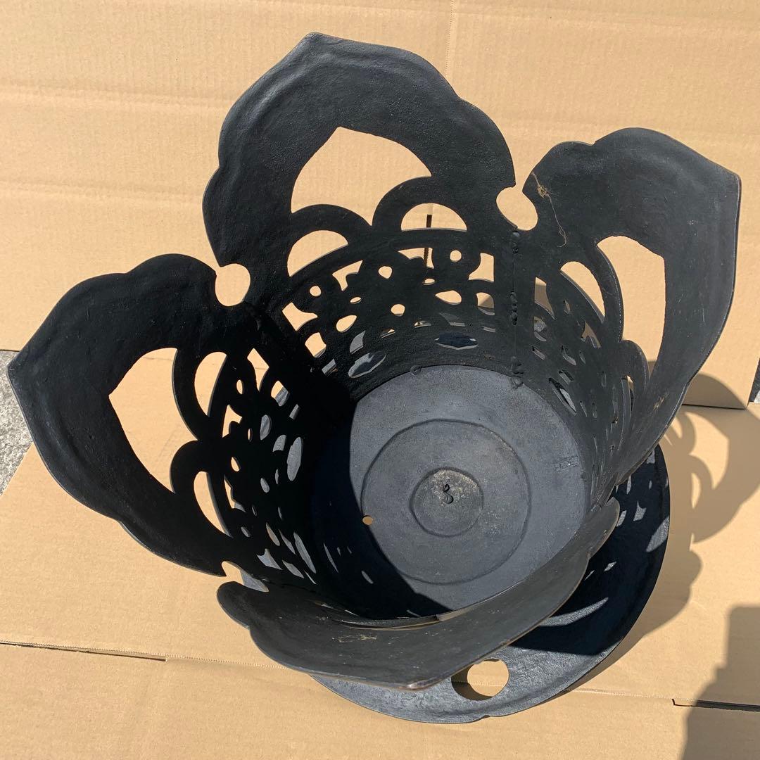 南部鉄器 岩鋳 大型 吊り 燈篭 和風 アンティーク 骨董品 レトロ