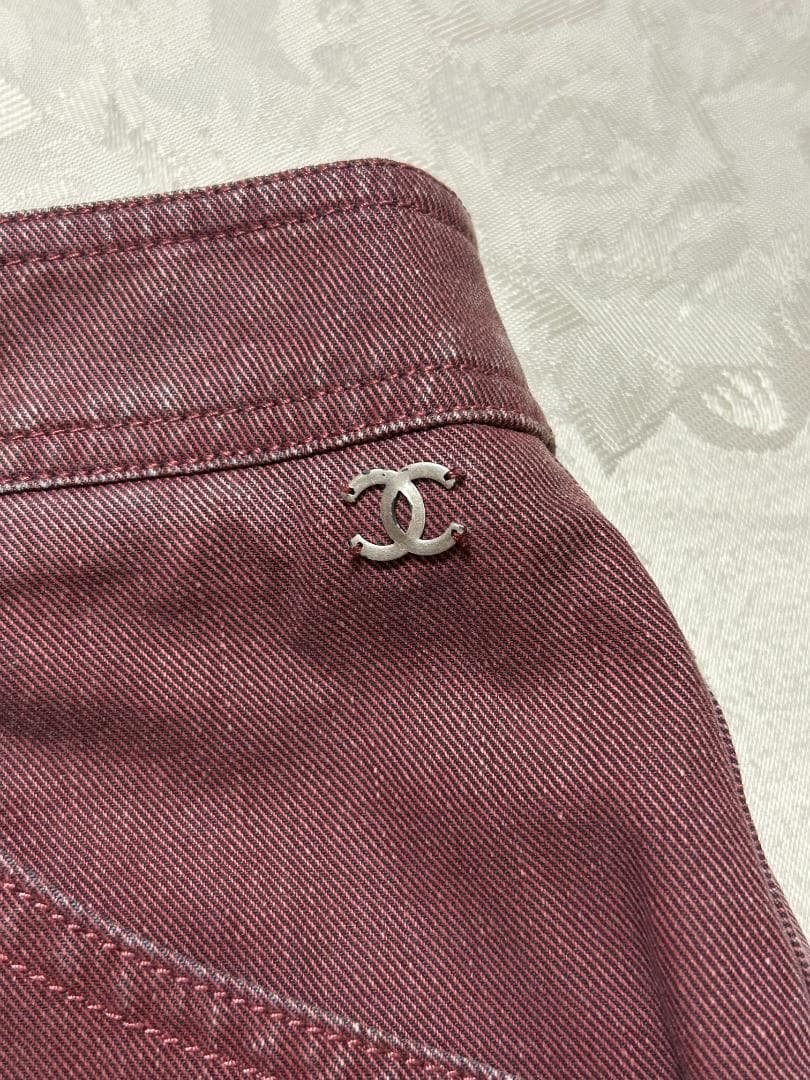 最終値下げ　シャネル　デニムスカート　レア