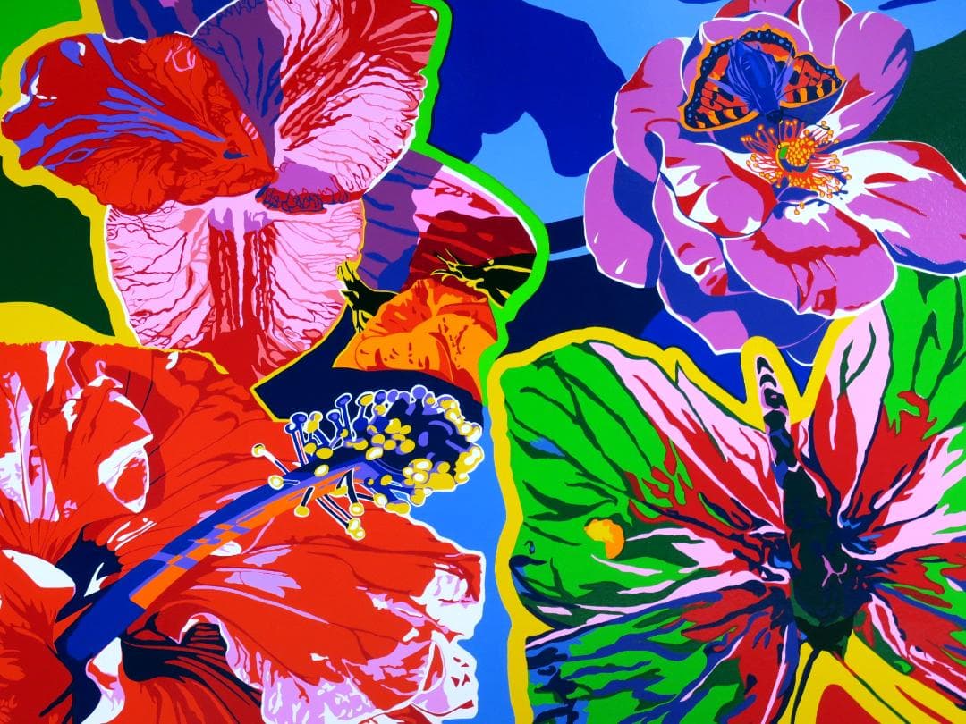 ヒロ・ヤマガタ】二人の星シルクスクリーン山形博導額装可能