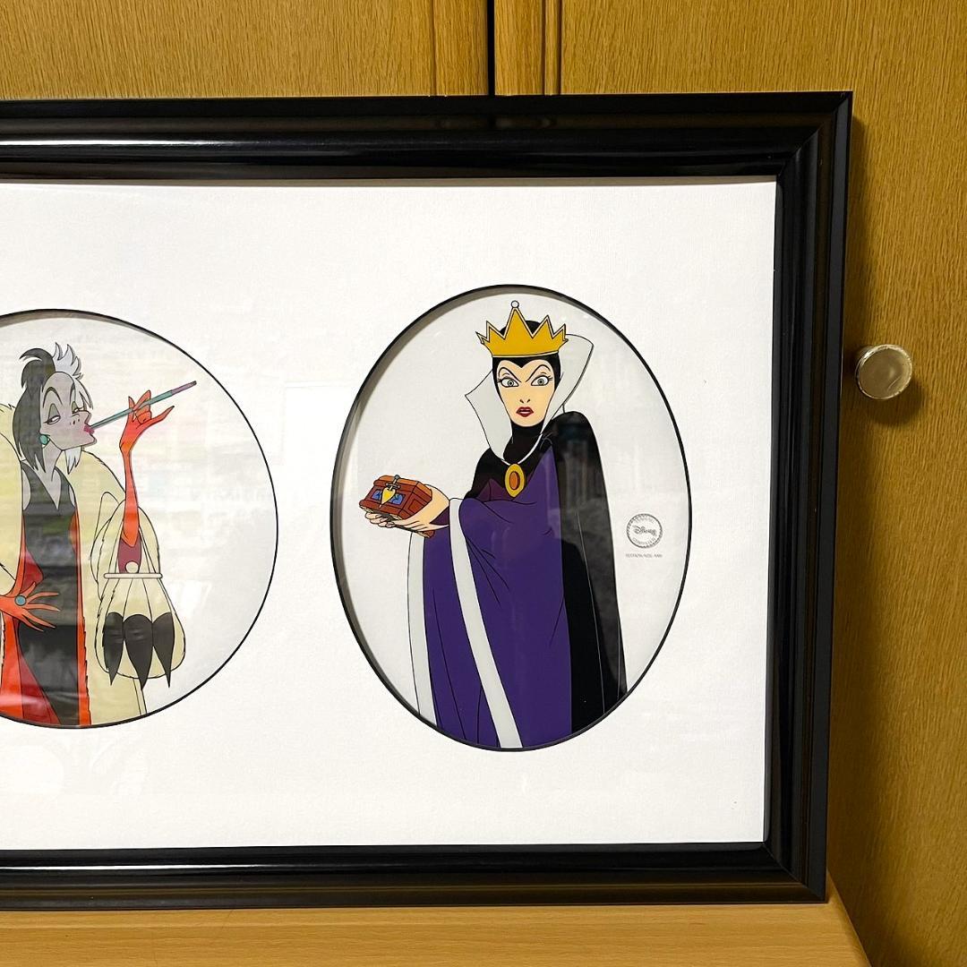 限定品☆マレフィセント 魔女 白雪姫 クルエラ セリグラフ セル画 額縁
