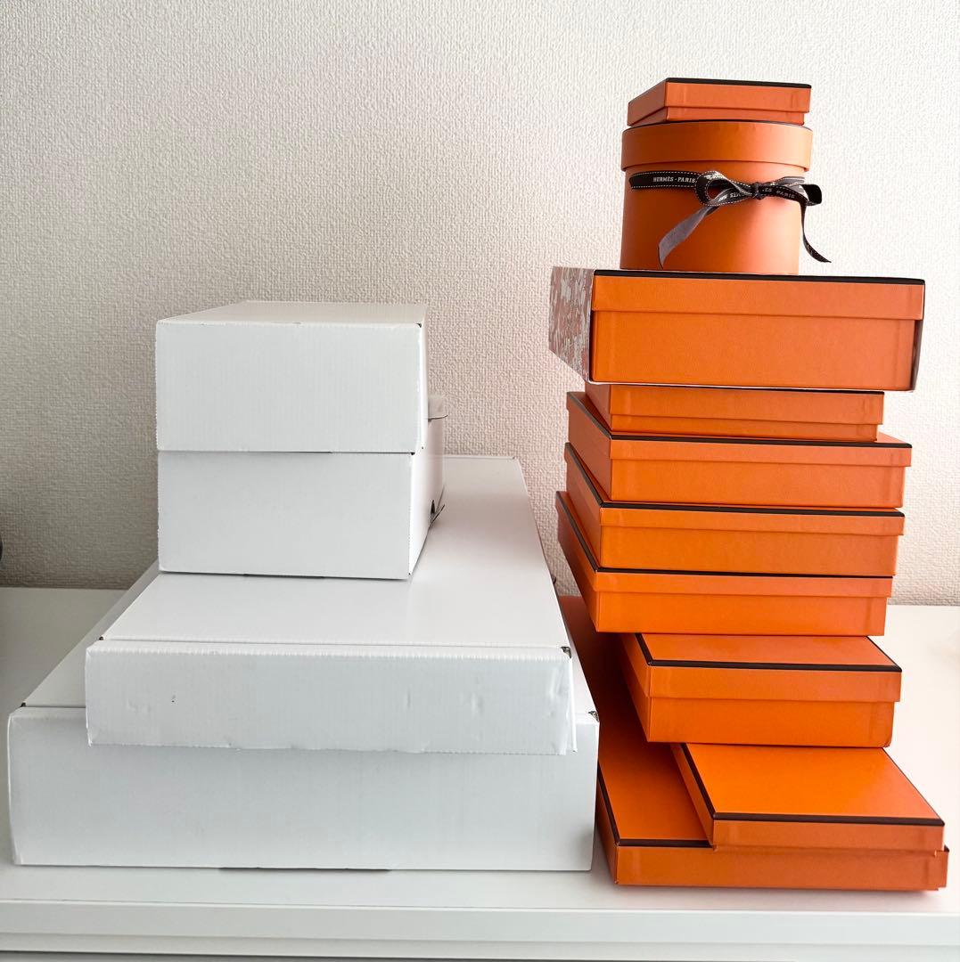 HERMES エルメス オレンジ ギフトボックス セット 空き箱 おまけ付き