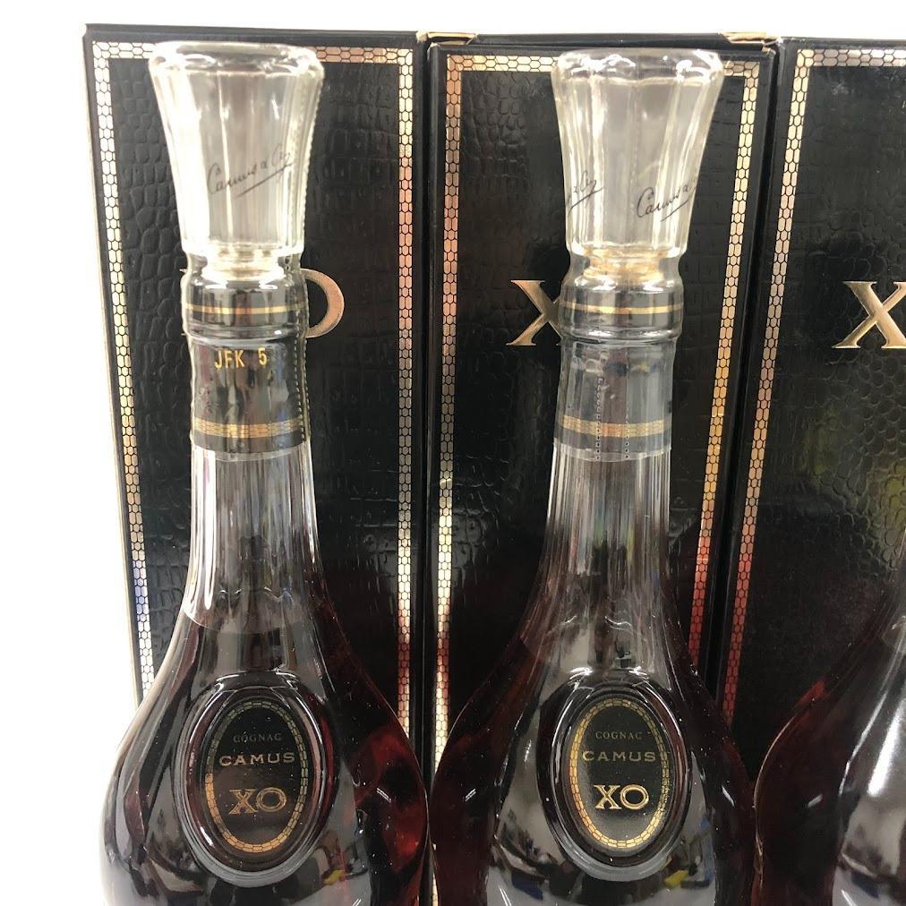 未開栓】CAMUS XO コニャック 4本セット ロングネック 箱付きの通販は
