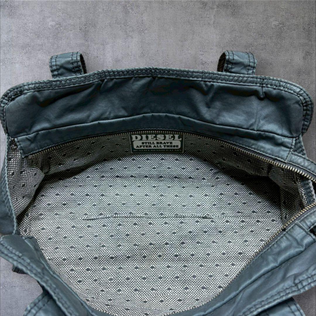 DIESEL ハンドバッグ archive メタルロゴ ブラック系