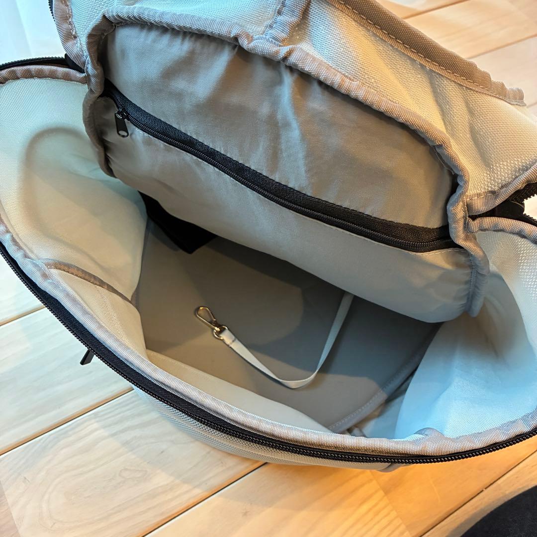 モンシェリ メッシュキャリーリュック グレー 軽量メッシュ巾着