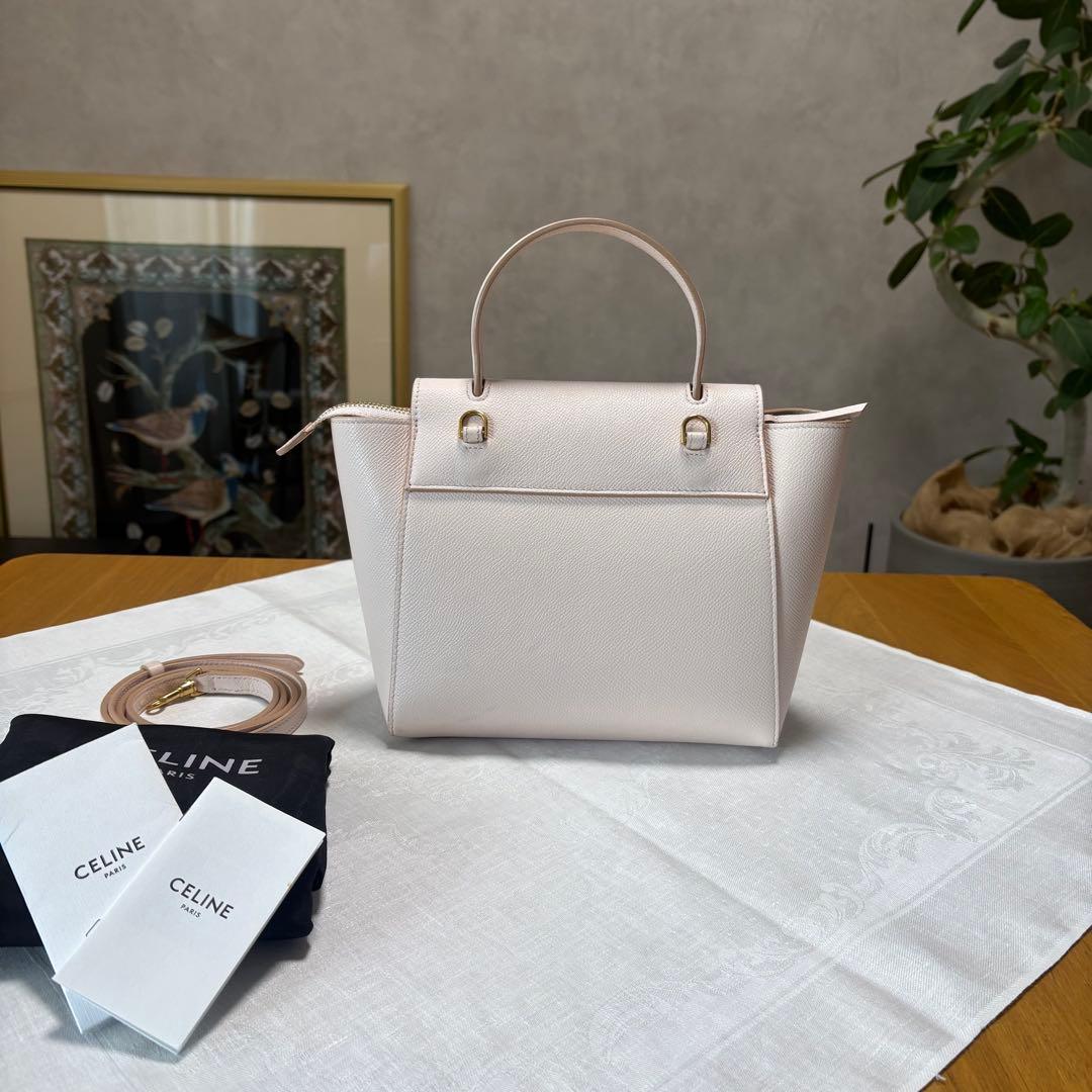 CELINE セリーヌ ショルダー ベルト ハンド バッグ マイクロ 2way