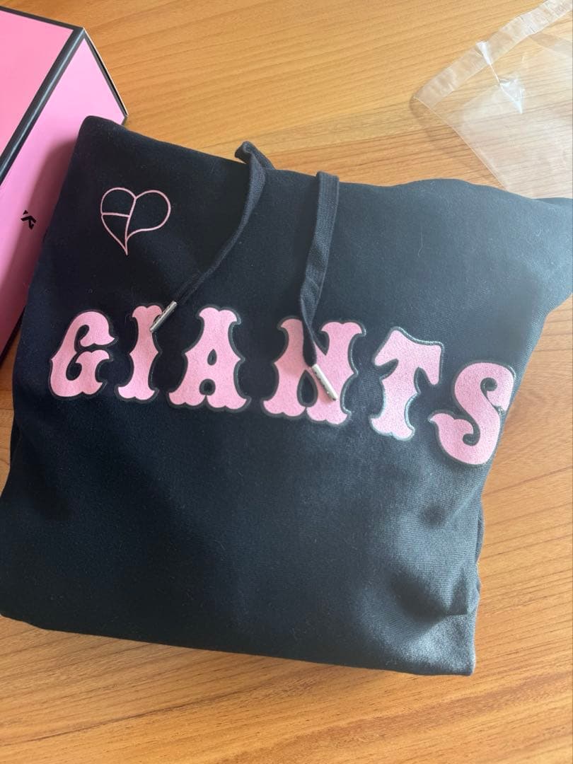読売ジャイアンツ×BLACKPINK ブラック ロゴ フーディー XL