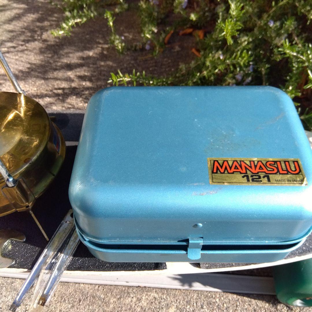 MANASLU STOVE NO.121美品　白灯油用　青缶　掃除針とスパナ付属