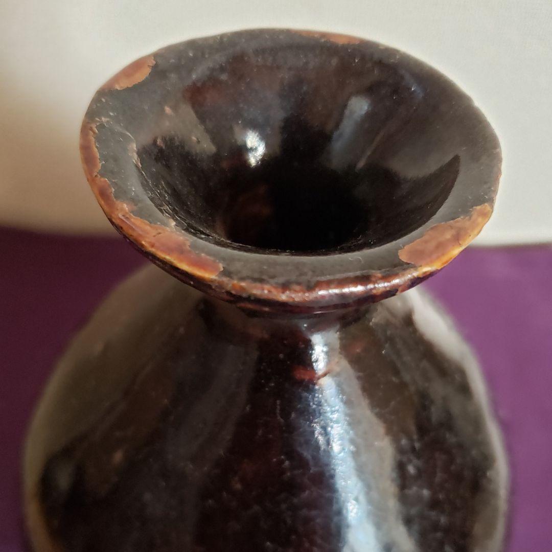 No130 古瀬戸鉄釉徳利 瀬戸 美濃 江戸前期 - メルカリ