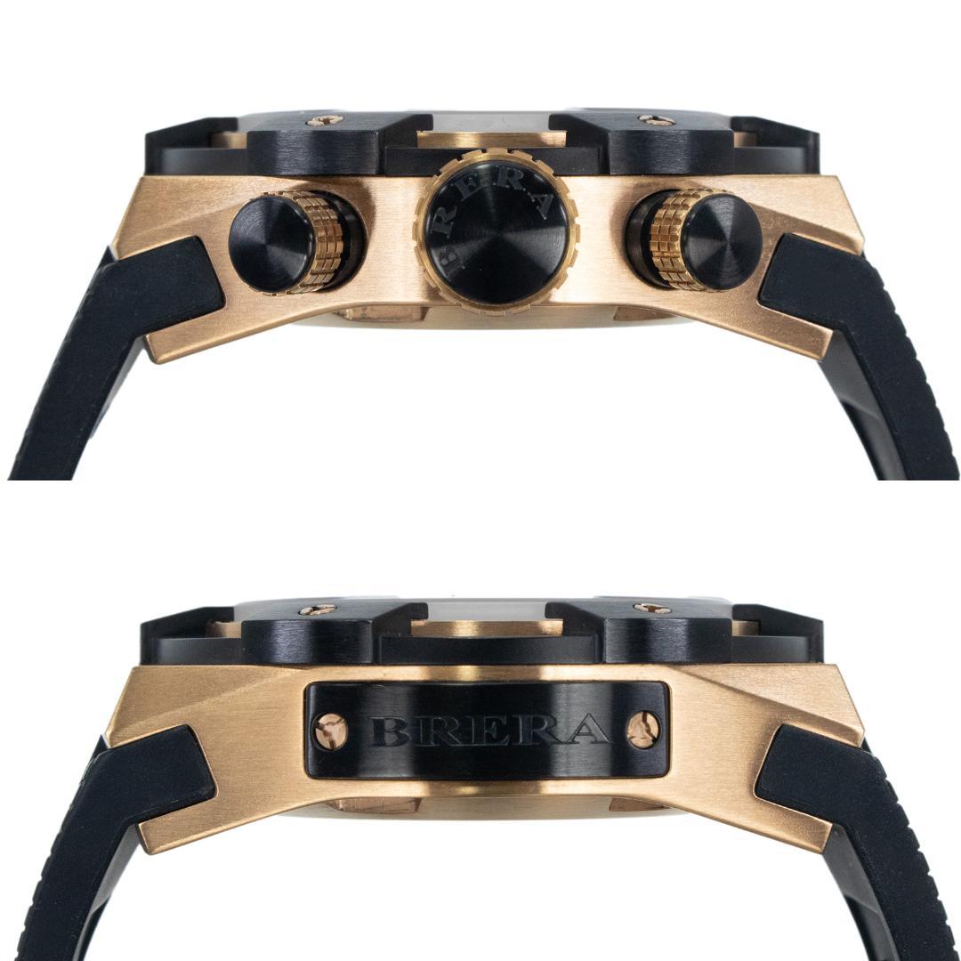 ブレラオロロジ 腕時計 メンズ スーパースポルティーボ 黒 クロノグラフ ロゴ