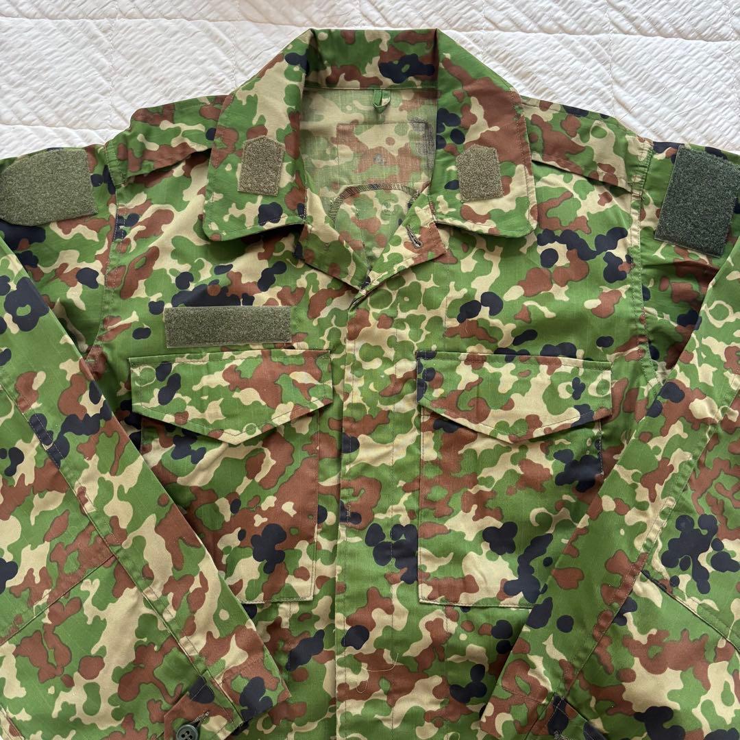 生産終了 PX品 陸上自衛隊 迷彩服 防暑3型 麻混リップストップ