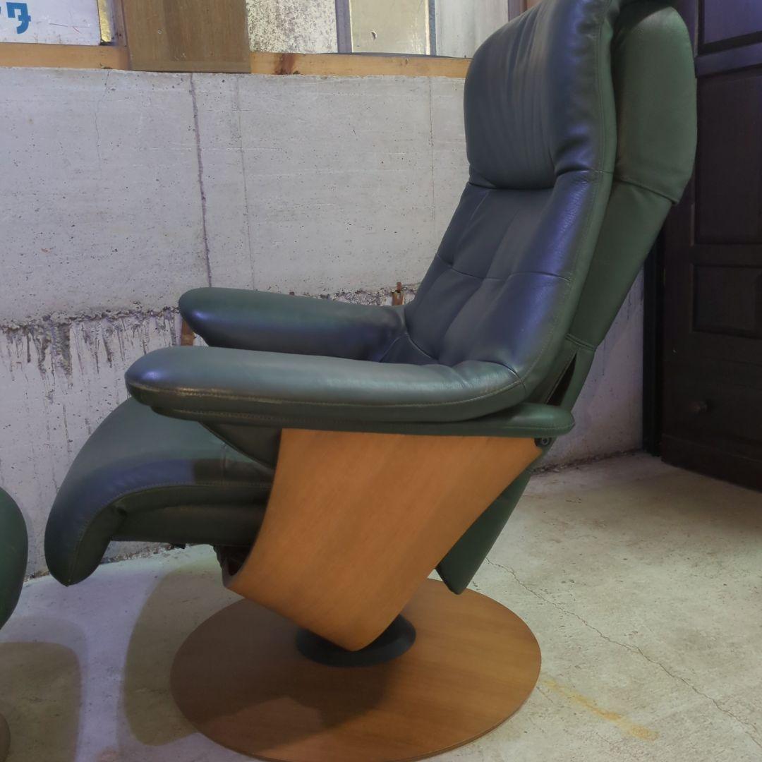 カリモク THE FIRST 本革リクライニングチェア RU72 Mサイズ日本製