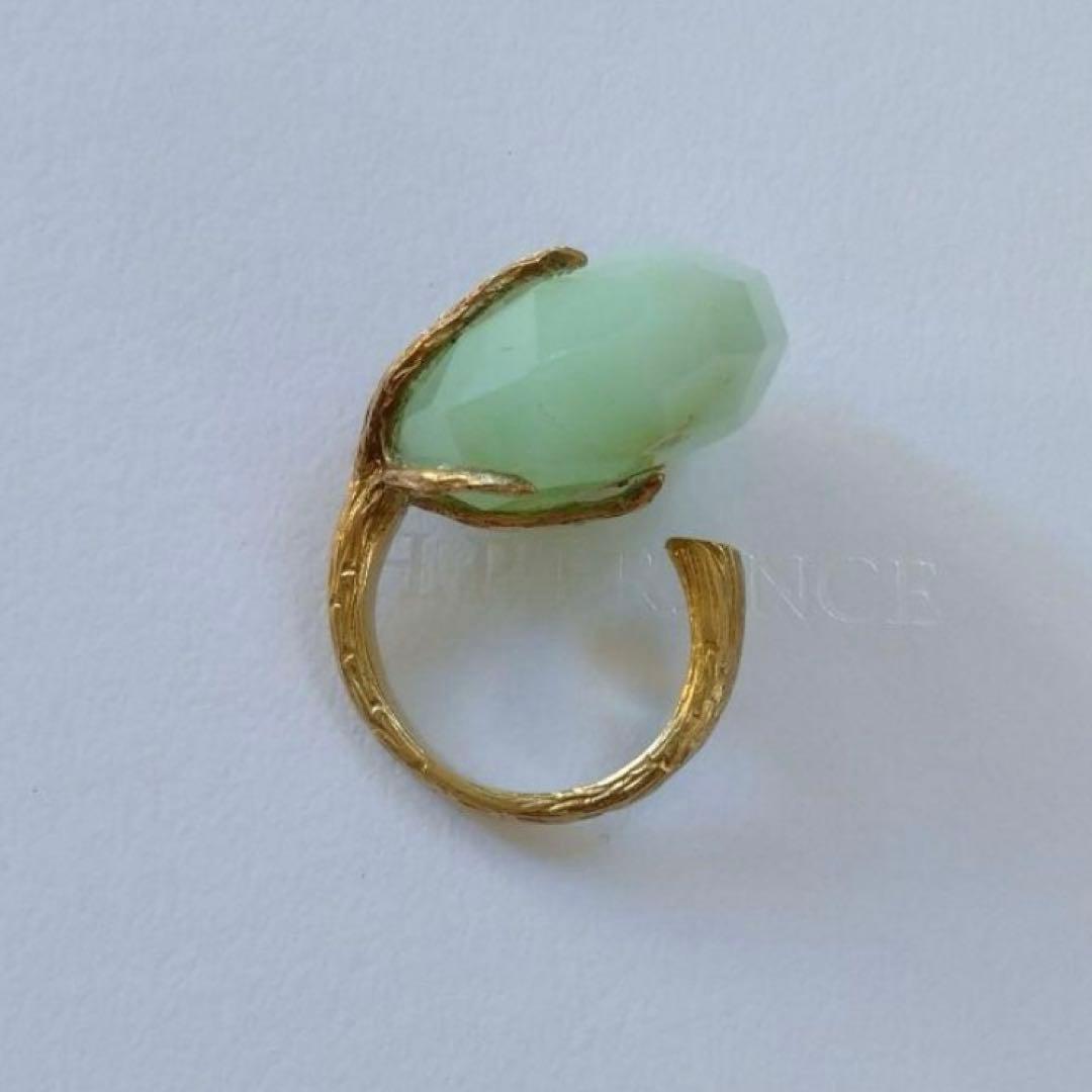 最終価格　美品 wouters&hendrix 18K 天然石 ダイヤ リング