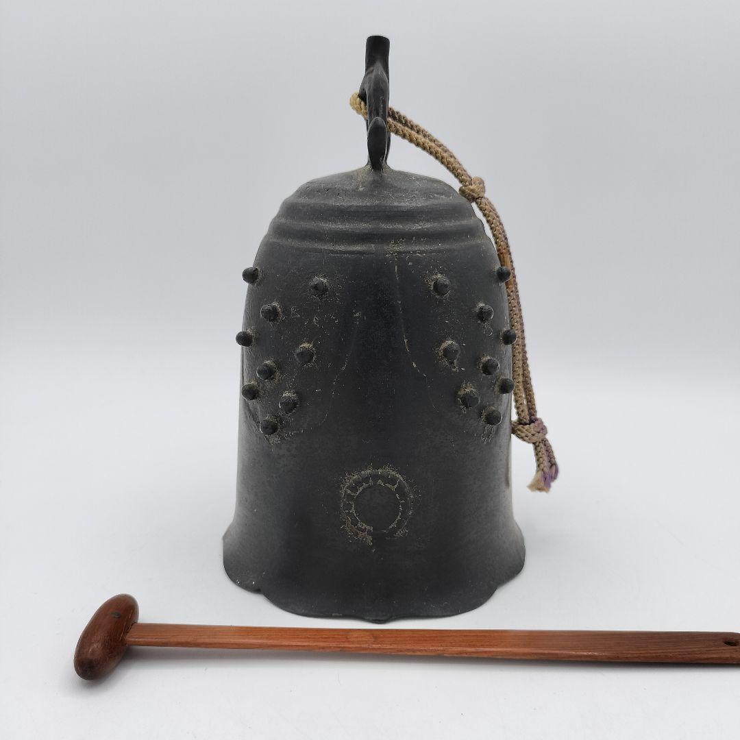 正確な名前かは分かりません」【茶道具】 喚鐘 唐銅 3，5寸 *撞木付