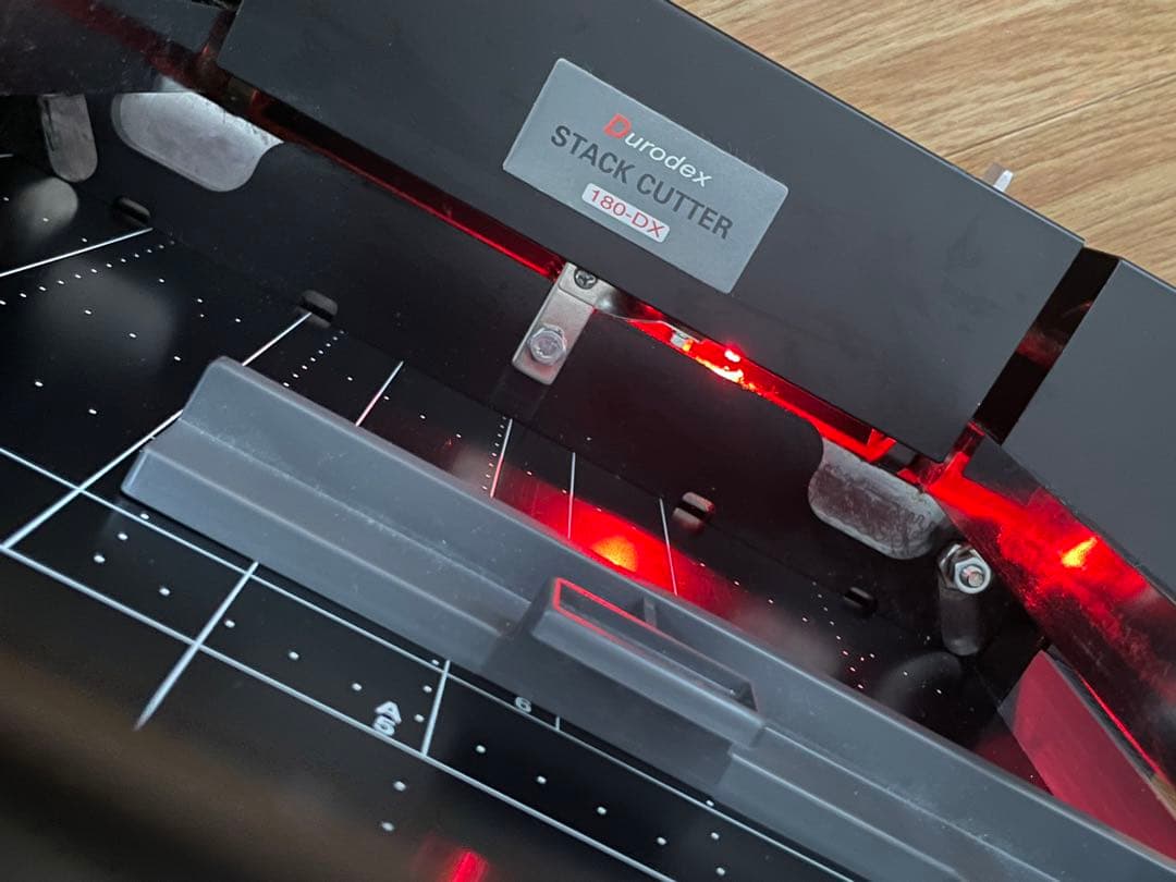 裁断機 Durodex 180 DX 自炊 製本 立ち落とし スタック カッター