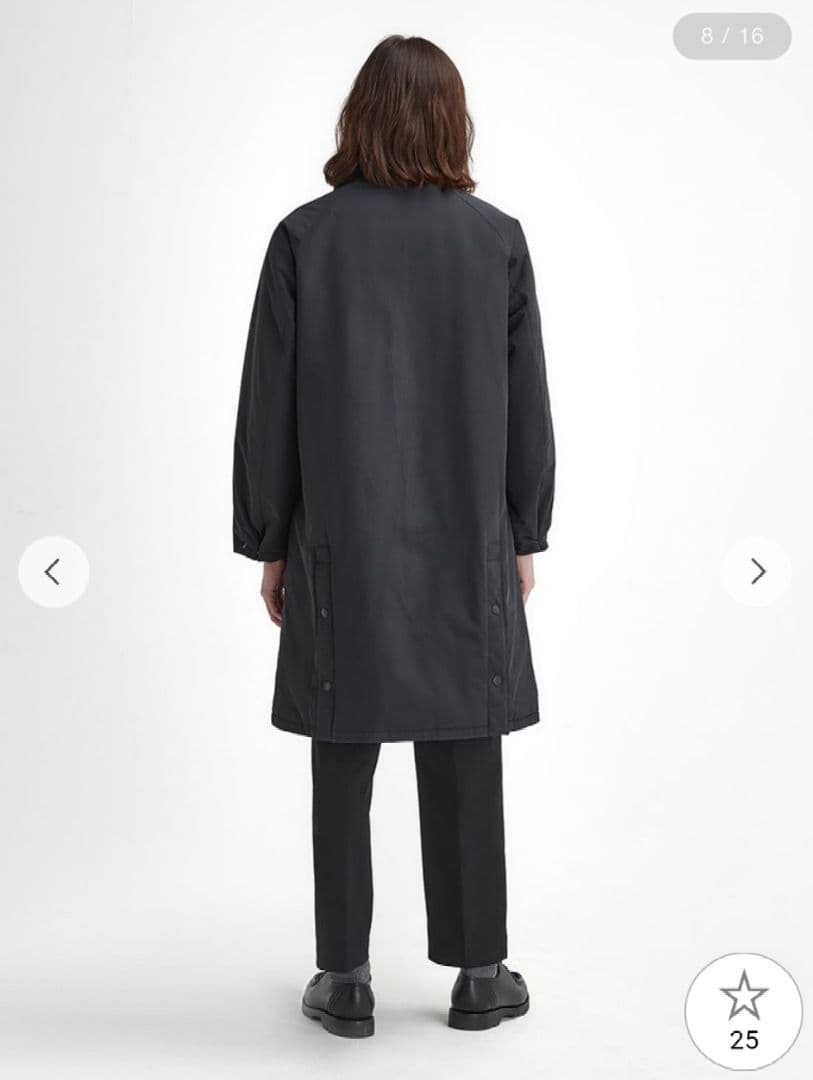 新品　Barbour EXMOOR ニューバーレー　パデッドコート　黒　40