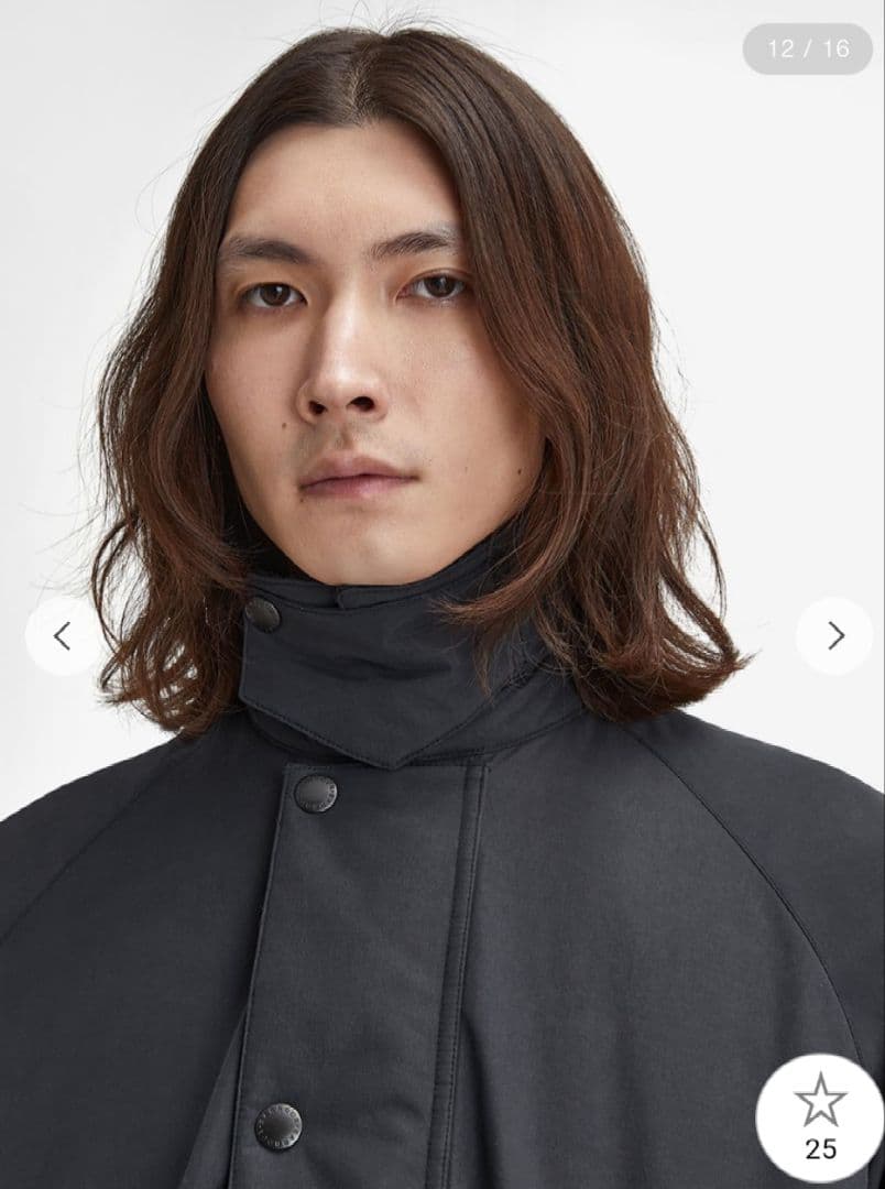 新品　Barbour EXMOOR ニューバーレー　パデッドコート　黒　40