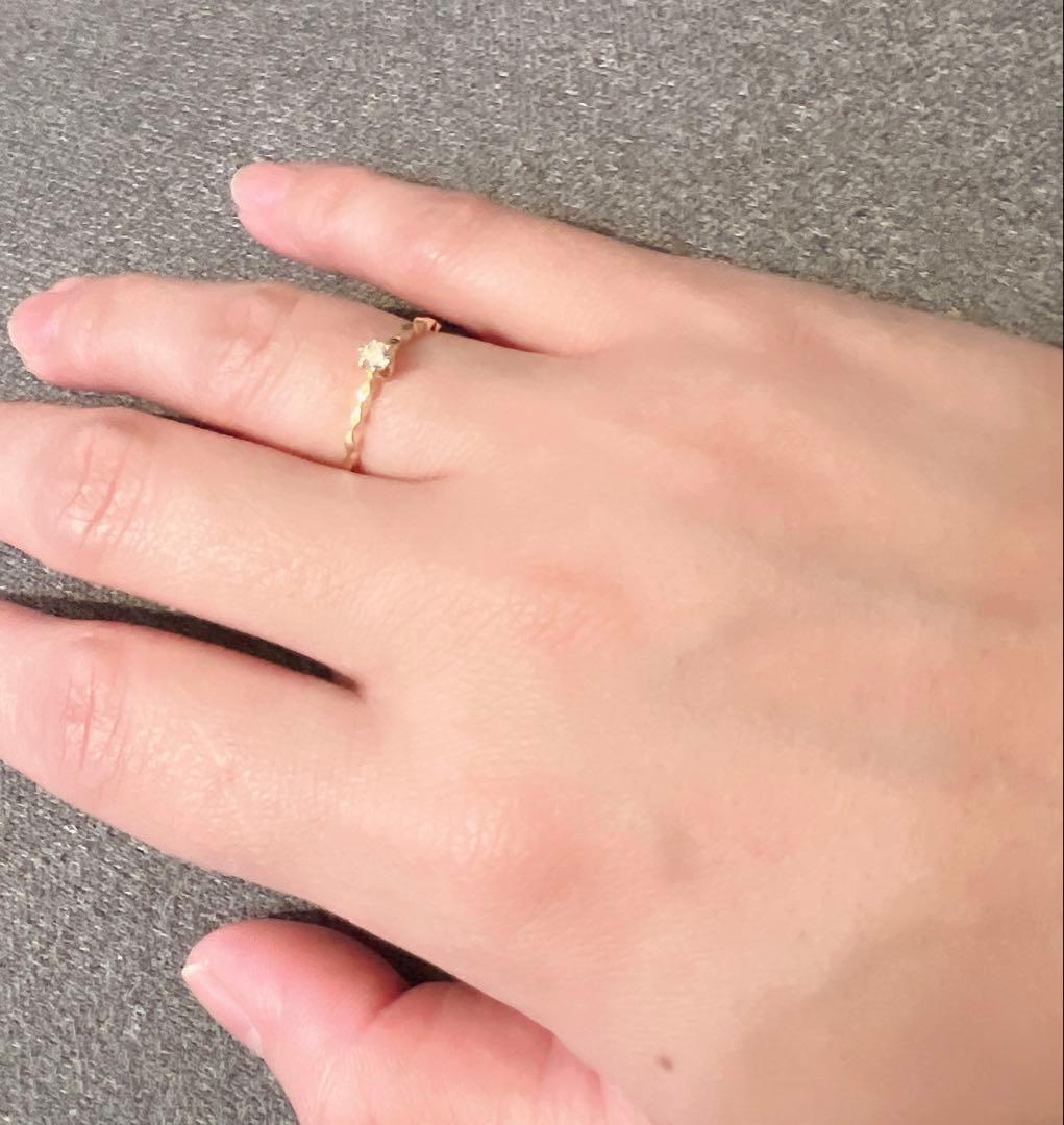 【値下げ】18金レディースダイヤリング　#10 大セール❣️