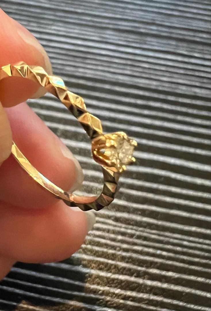 【値下げ】18金レディースダイヤリング　#10 大セール❣️