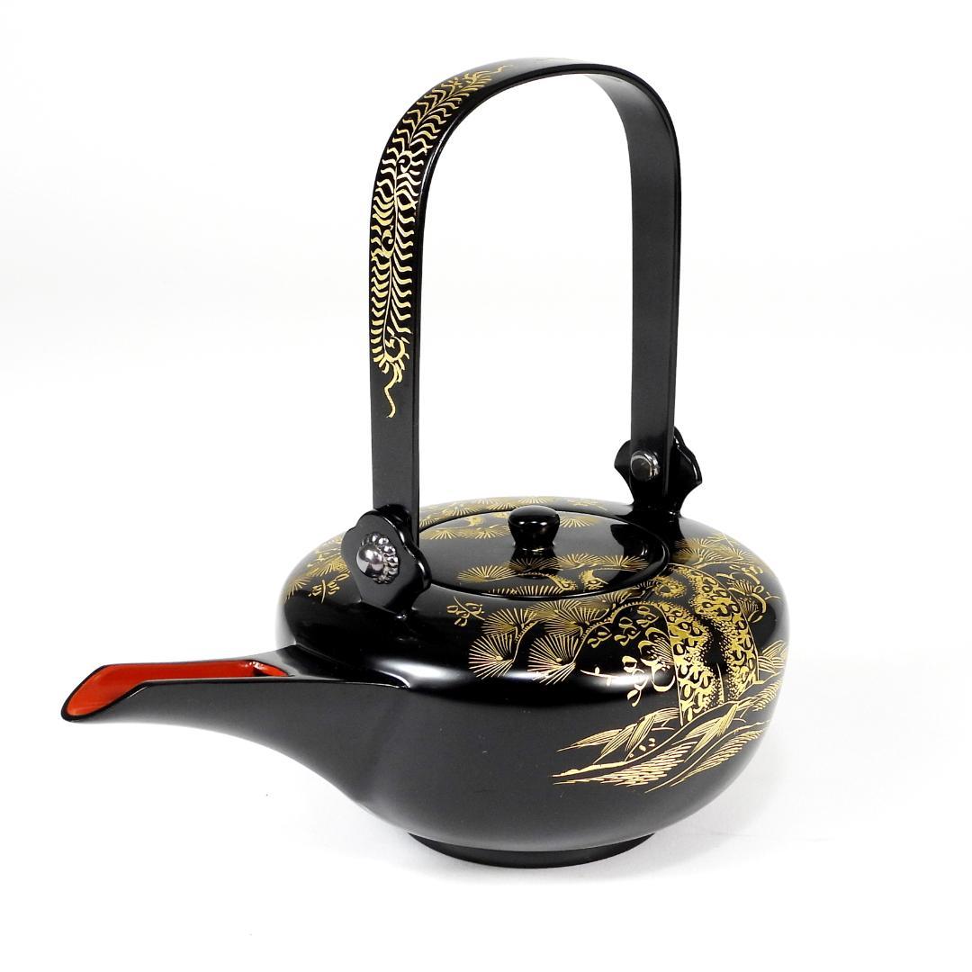 輪島塗　屠蘇器　正月　酒器　本漆　沈金　盃　銚子　盆　木製