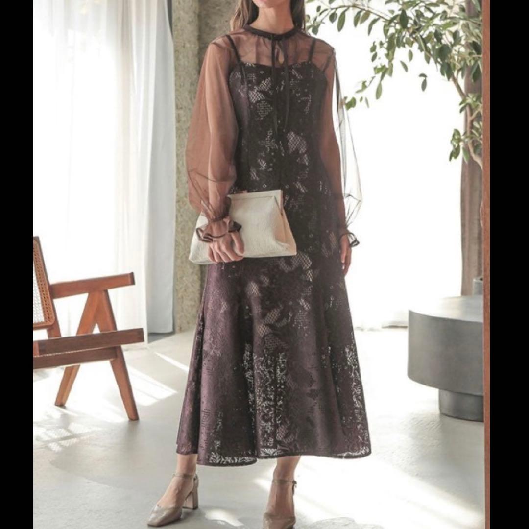 3way✨新作 ドリードール シフォンボレロ&レースキャミドレス オケージョンL