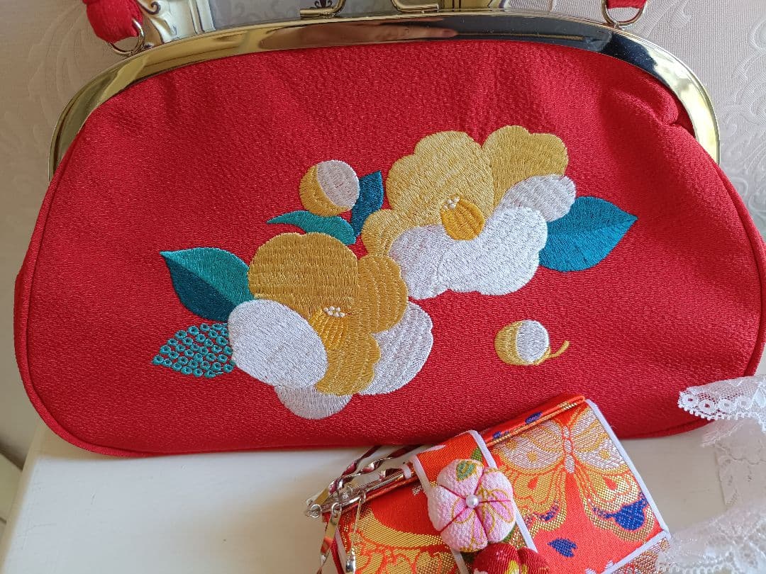 専用です☆レトロポップ調の着物と作り帯セット☆７歳七五三