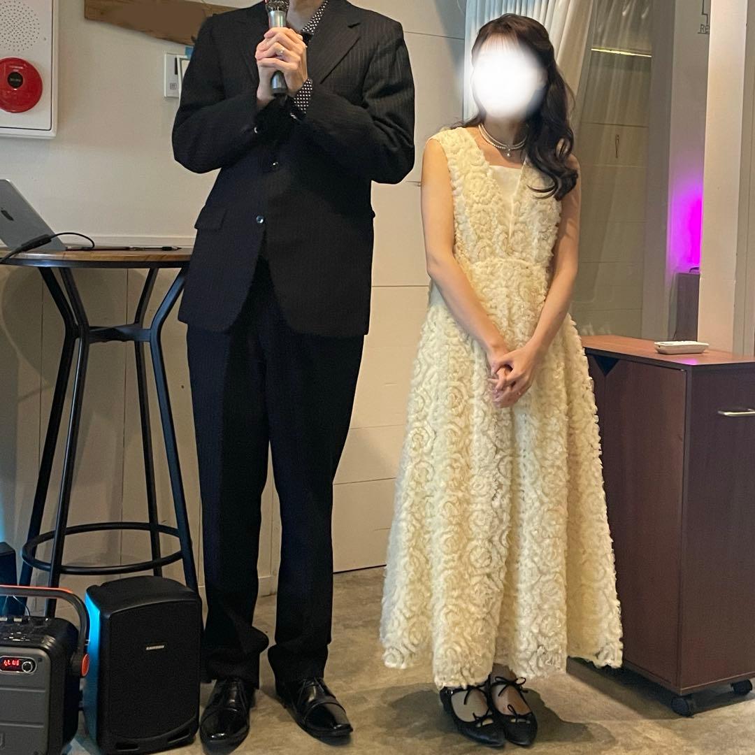 Dorry Doll フリルチュールドレス　結婚式　二次会ドレス　ホワイト