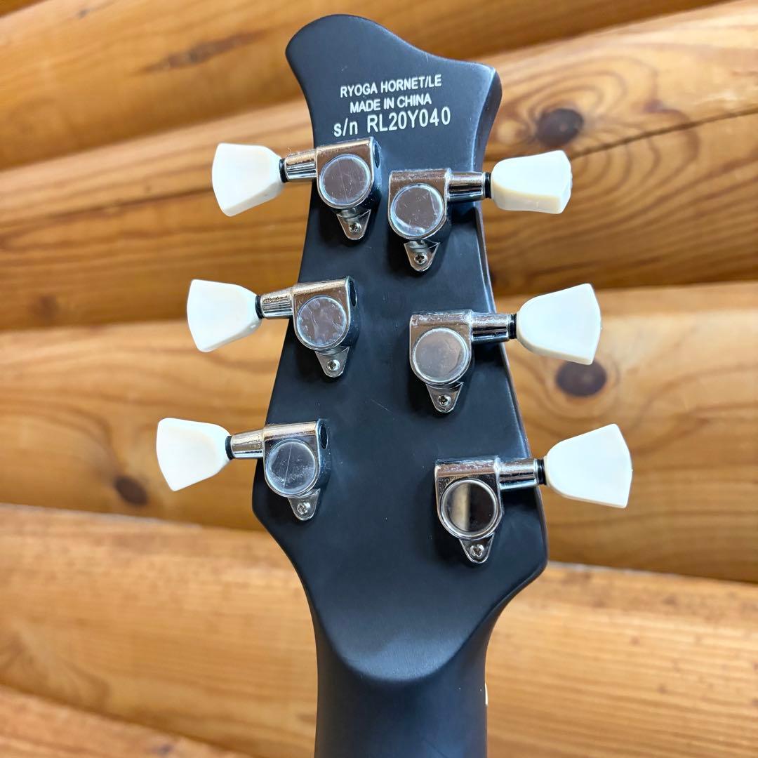 【美品】RYOGA リョーガ HORNET LE LBK エレキギター