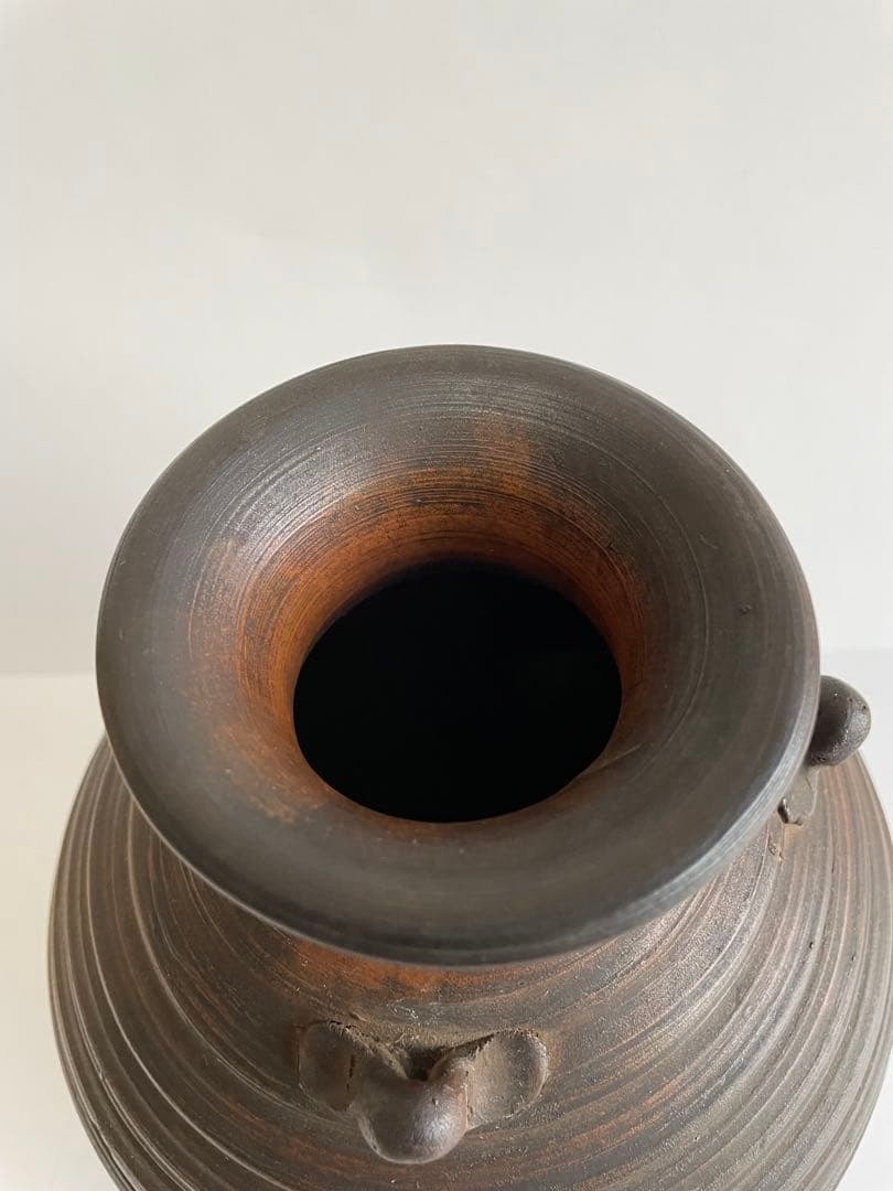 古備前　壺　三耳壺　花入　一輪挿し