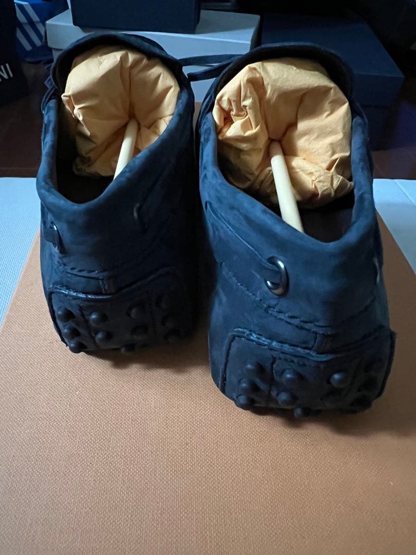 新品未使用　tod's トッズ ドライビングシューズ ネイビー　5.5
