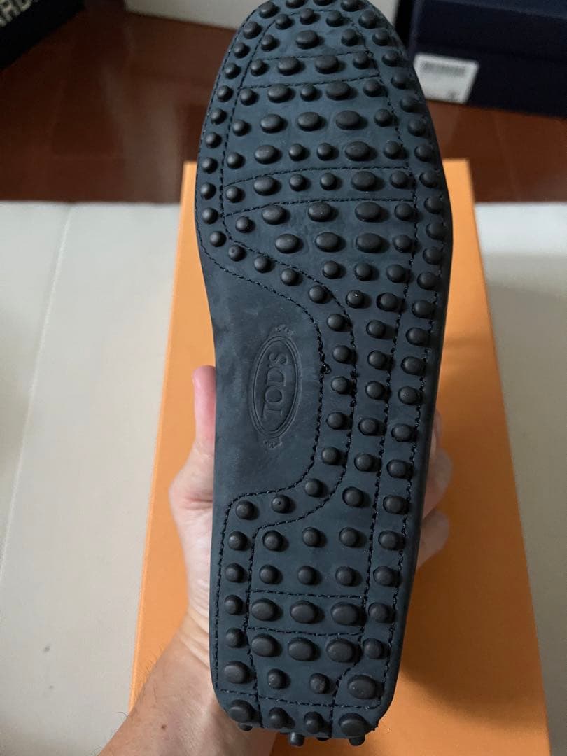 新品未使用　tod's トッズ ドライビングシューズ ネイビー　5.5