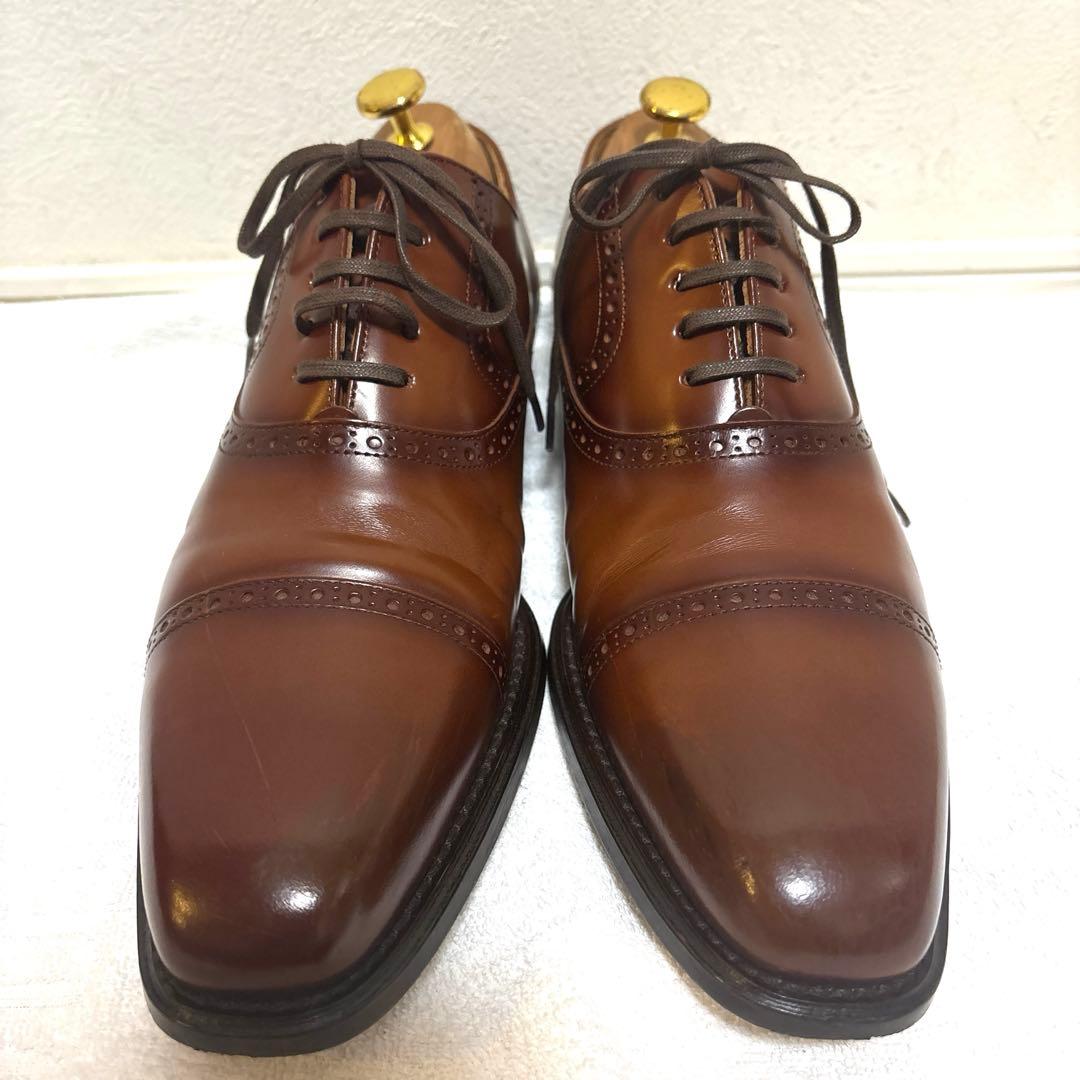 かか【美品】25cm リーガル　茶色ビジネスシューズ　122R REGAL