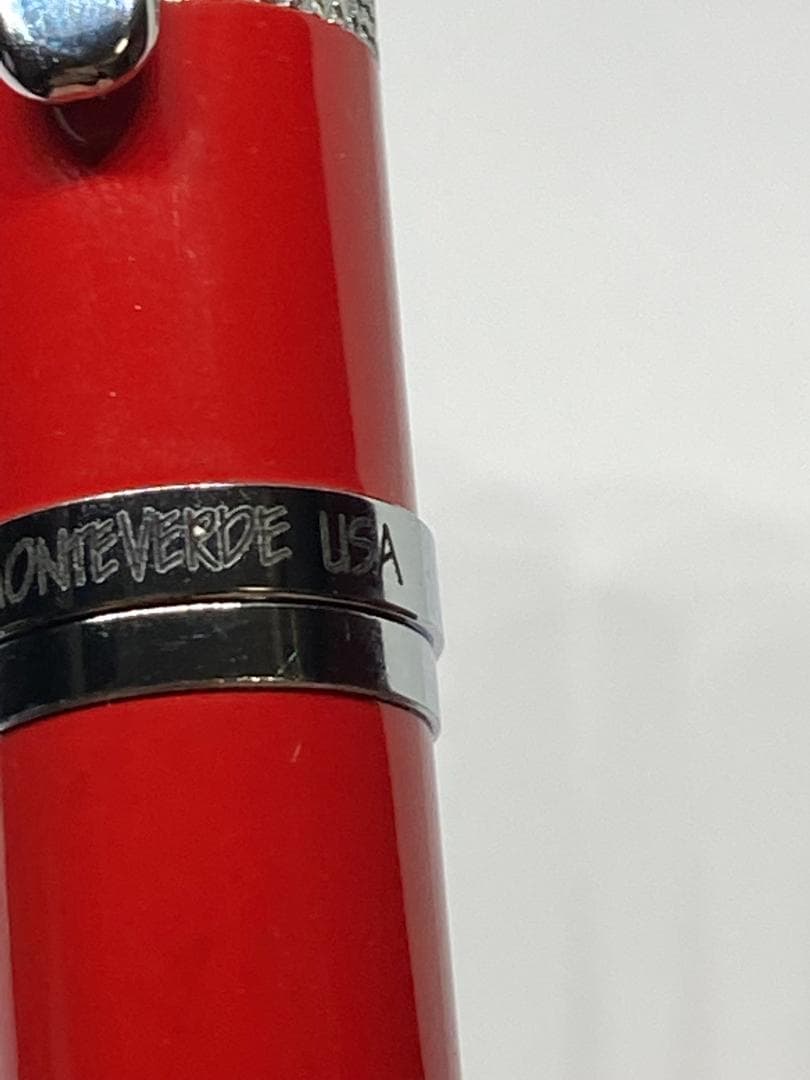 廃番・サンセット レッド柄アクリル樹脂軸！ モンテベルデ⑥／レガッタ