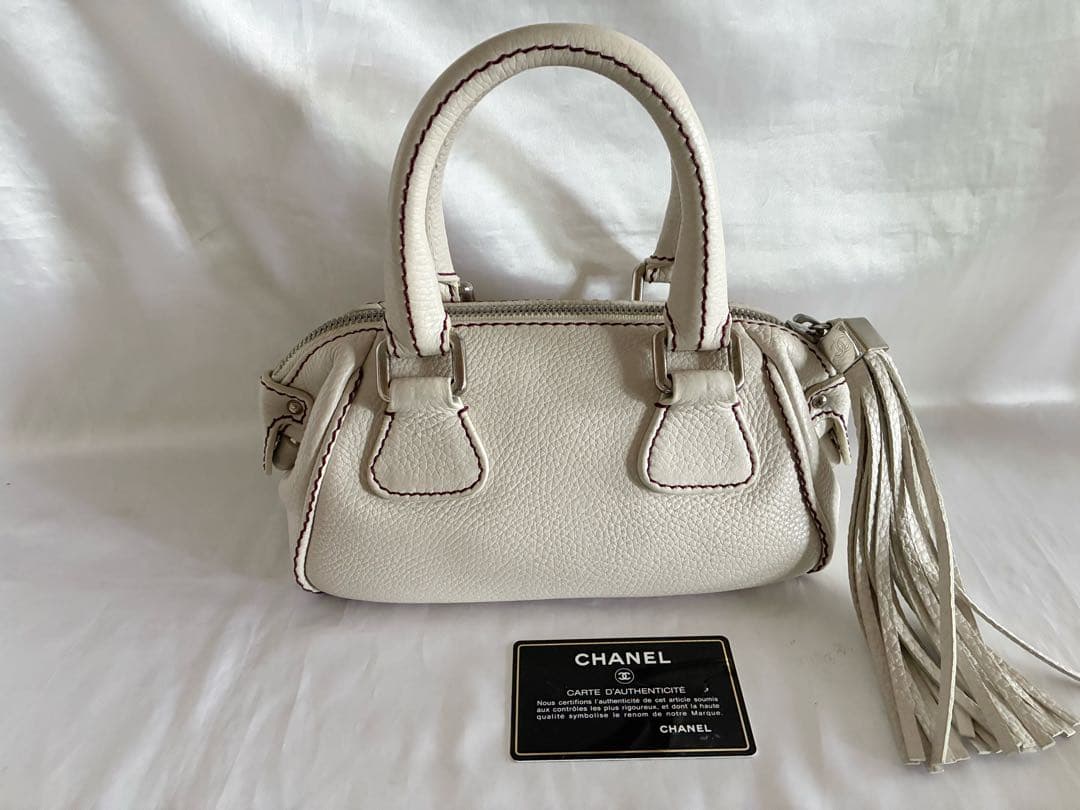 マーチ 様♡CHANEL キャビアスキン　フリンジ ハンドバッグ