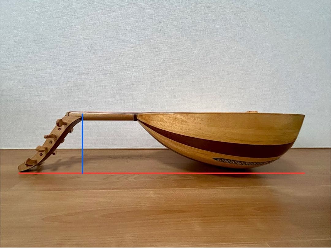 ウード 木製 アーモンド型 レプリカ【演奏不可】