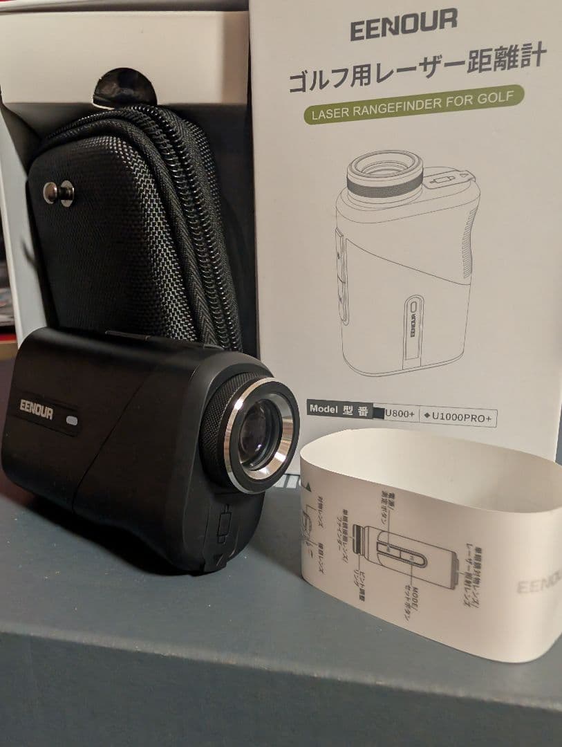 ブラック】U800+ EENOUR ゴルフレーザー距離計 3点間測定 ゴルフ