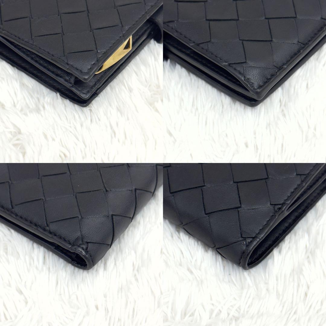 RFID内蔵✨BOTTEGA VENETA ボッテガ イントレ 財布 ブラック