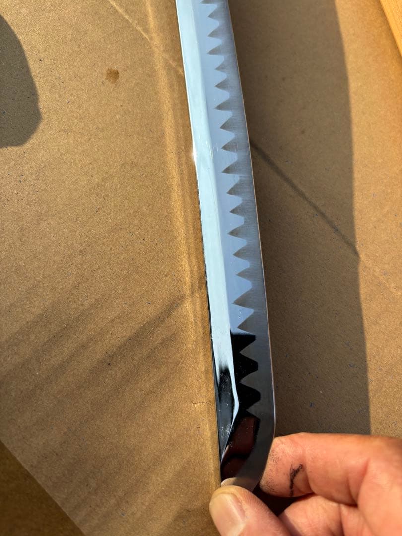 模造刀 白鞘 日本刀　美品　日本刀 波刃 木製柄