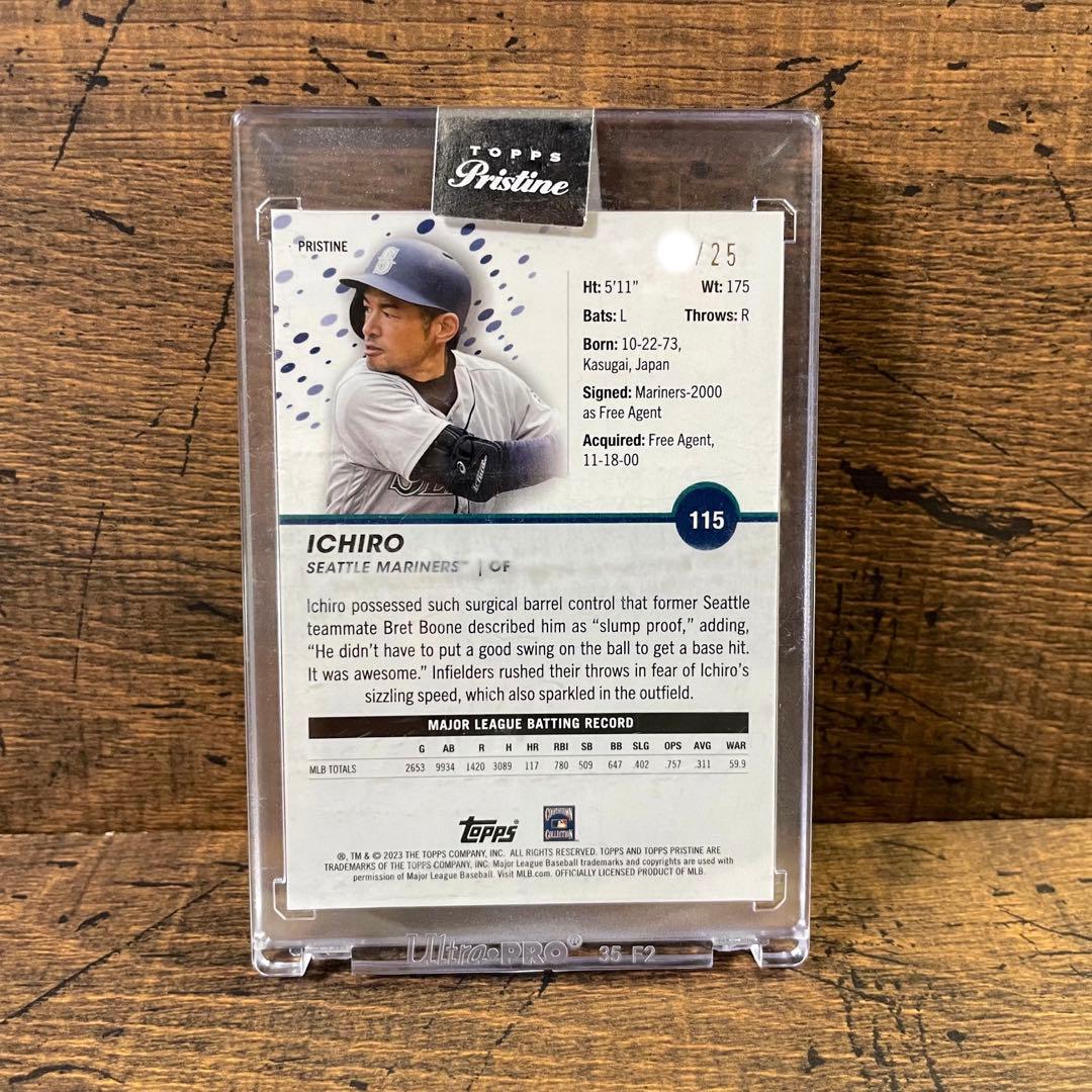 イチロー 世界25枚限定 プリスティン プリズムリフレクター オレンジパラレル