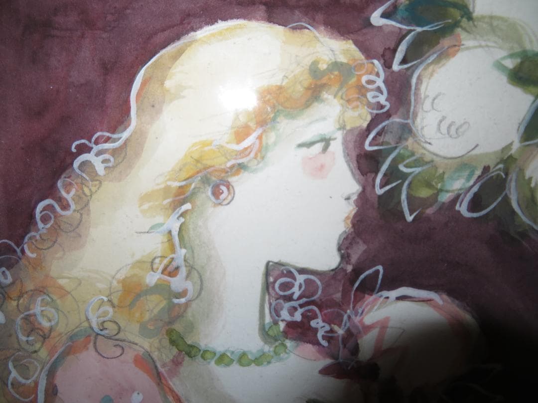 ◇ サージ・マルジス（Serge Marjisse） 水彩 「シャンパン」 ◇