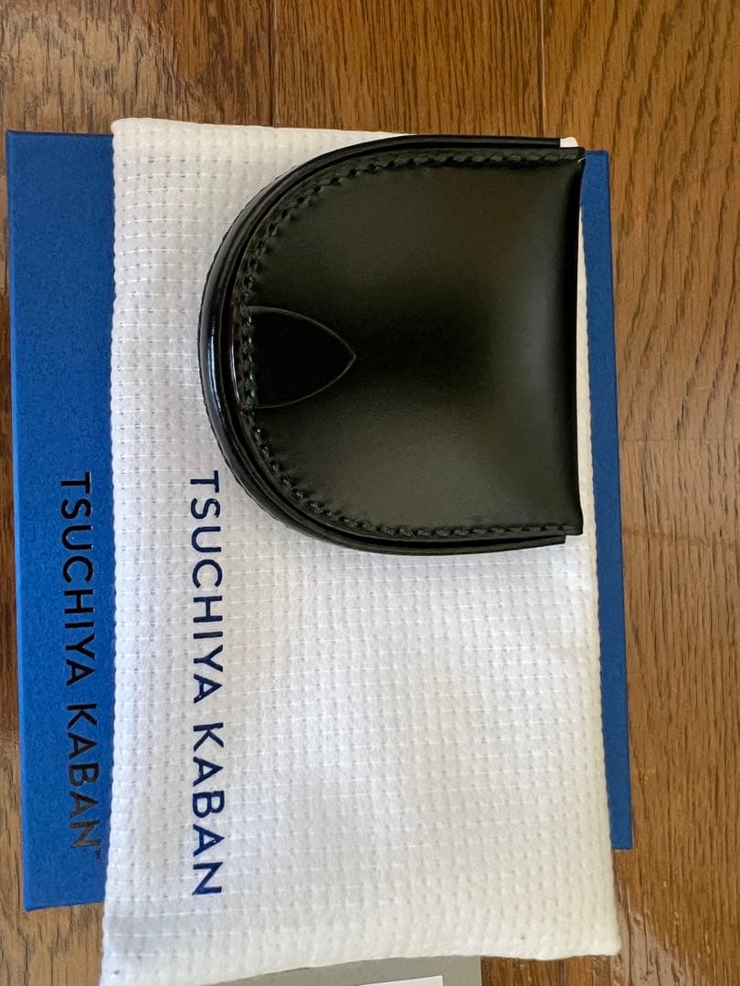 土屋鞄　コードバン 馬蹄型小銭入れ　グリーン