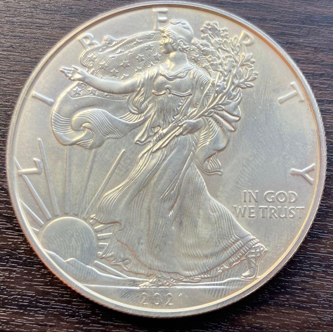 アメリカン・シルバーイーグル（ウォーキング・リバティ）2021年 銀貨