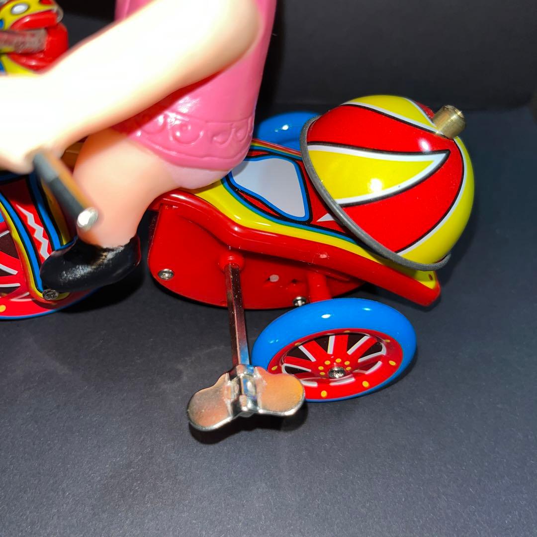 希少】 ブリキ 三輪車 おもちゃ 昭和レトロ アンティーク ゼンマイ