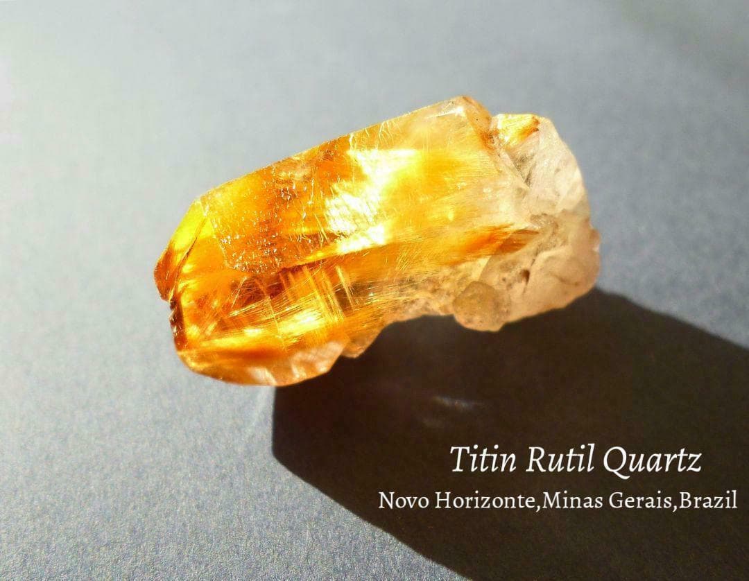 タイチンルチル 放射 ルチルクォーツ 水晶 鉱物標本