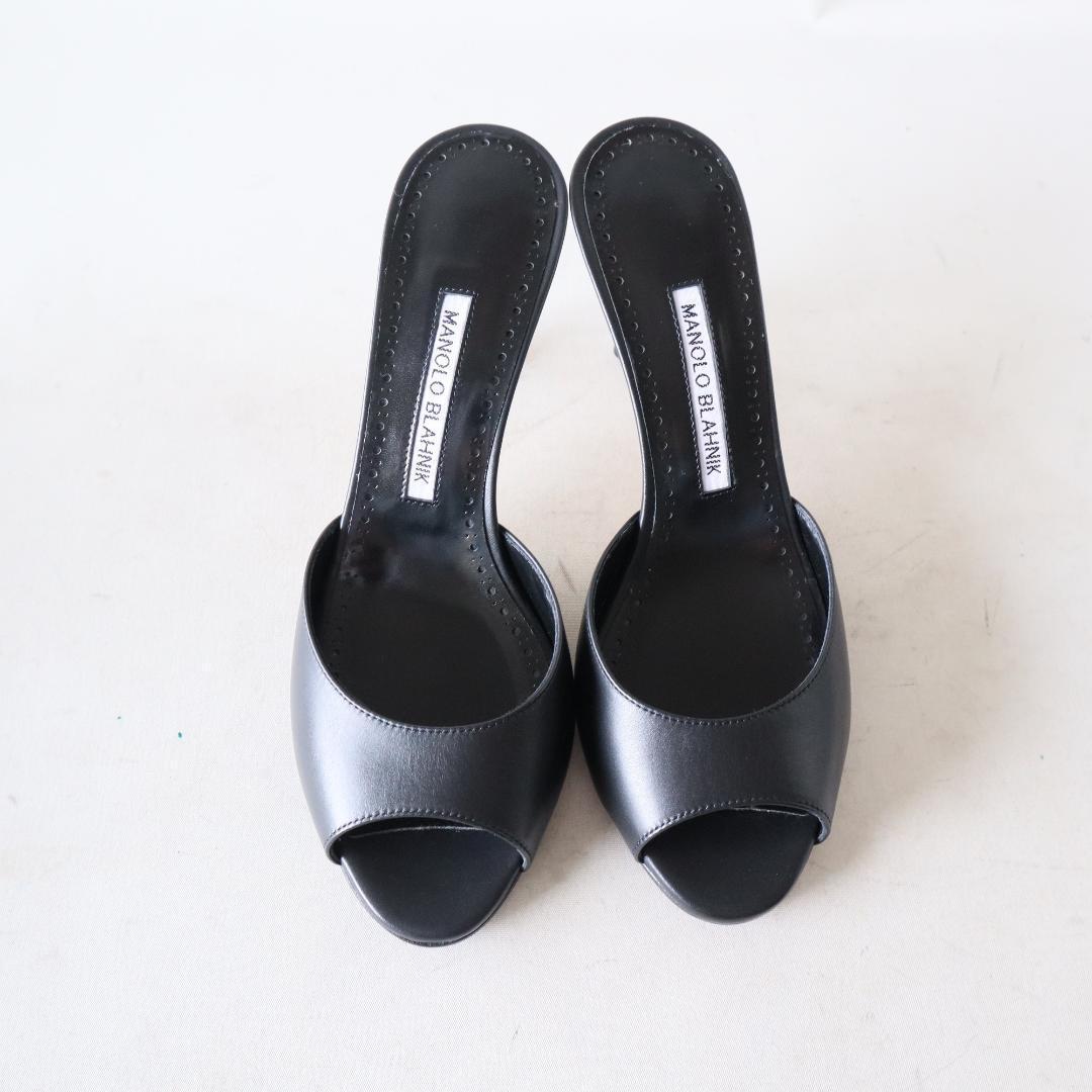 最終価格⭐︎未使用マノロブラニク　レザーミュールJADA 37.5/24.5cm