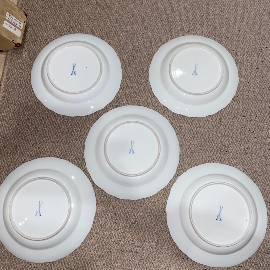 マイセン 大皿 24cm 5枚セット スクラッチ無し - メルカリ