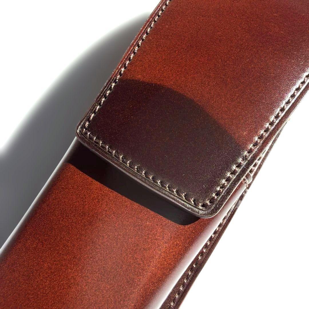 brelio ブレイリオ コードバン ペンケース2本差し【未使用品】の通販は