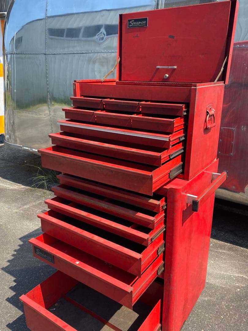 LA直輸入☆ スナップオン 旧ロゴ 工具箱 ビンテージ ガレージ 80s