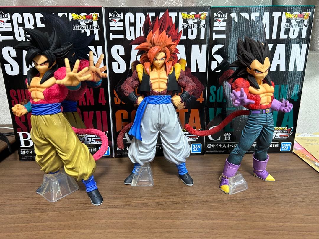ほぼ未使用　一番くじ　ドラゴンボール　GT グレイテストサイヤン　3体セット