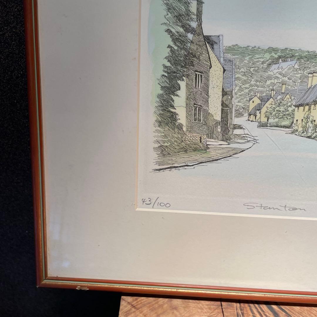 織田義郎Stanton エッチング スタントン 額付き