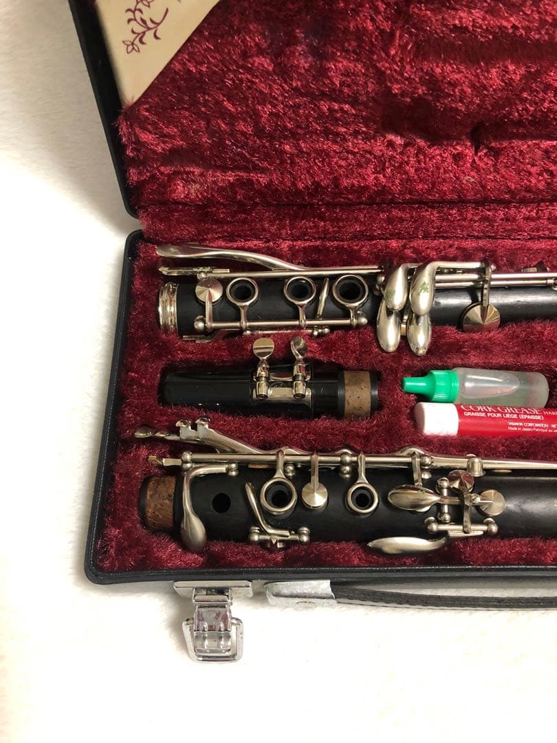 YAMAHA ヤマハ 351 クラリネット 吹奏楽 菅楽器 ケース シルバー